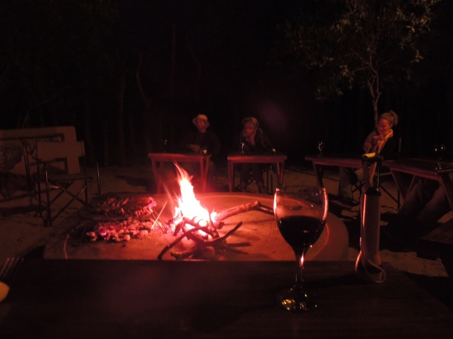 Fireside dining