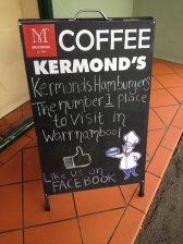 Kermond's Hamburgers Sign